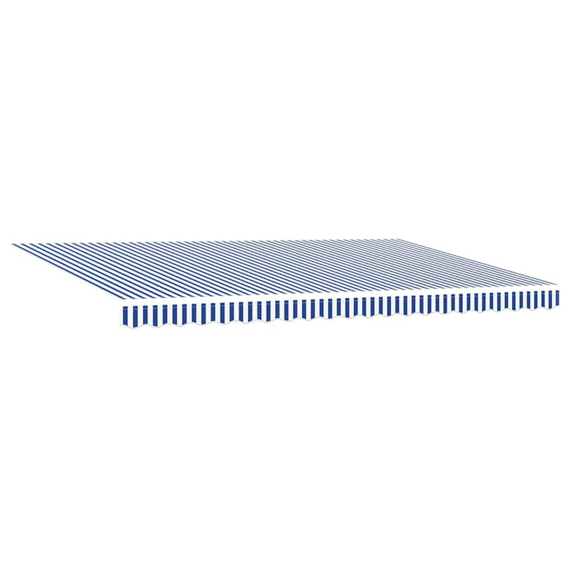 vidaXL Behúzható napellenző Kék és Fehér 500 × 300 cm Szövet és Fém