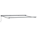 vidaXL Behúzható napellenző Kék és Fehér 500x300 cm szövet