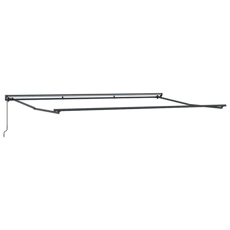 vidaXL Behúzható napellenző Narancs és fehér 500x300 cm szövet