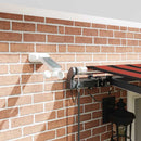 vidaXL Behúzható napellenző narancssárga és barna 500 × 300 cm szövet