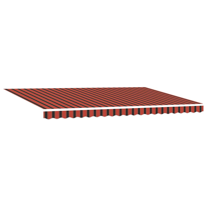 vidaXL Behúzható napellenző narancssárga és barna 500 × 300 cm szövet
