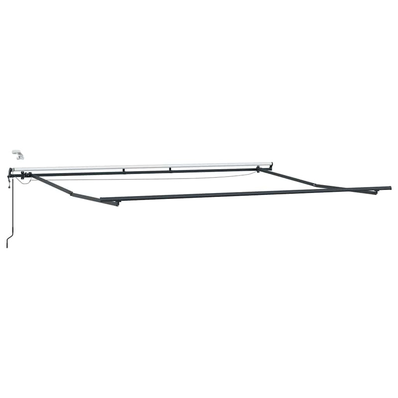 vidaXL Behúzható napellenző narancssárga és barna 500 × 300 cm szövet