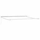 vidaXL Behúzható napellenző Narancs és Barna 500 × 300 cm