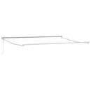 vidaXL Behúzható napellenző Narancs és Barna 500 × 300 cm