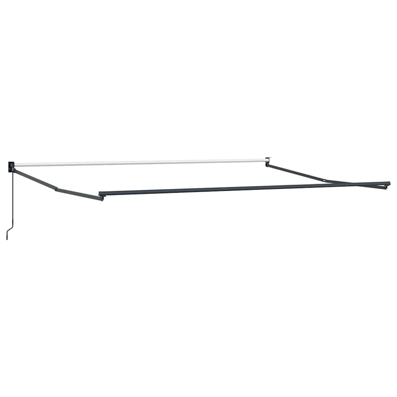 vidaXL Behúzható napellenző Narancs és Barna 500 × 300 cm
