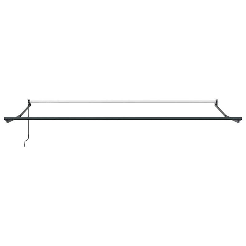 vidaXL Behúzható napellenző Narancs és Barna 500 × 300 cm