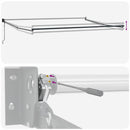 vidaXL Behúzható napellenző Narancs és Barna 500 × 300 cm