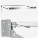 vidaXL Napernyő Narancs és Barna 500 x 300 x 165 cm Poliészter és fém
