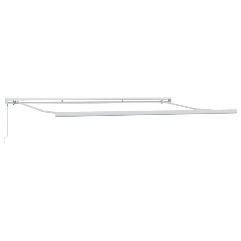 vidaXL Behúzható napellenző Narancs és Barna 500 ×300 cm Szövet és Fém