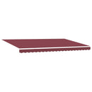 vidaXL Napernyő keret Burgundi 500 × 300 cm Poliészter PU bevonattal
