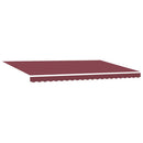 vidaXL Napernyő keret Burgundi 500 × 300 cm Poliészter PU bevonattal