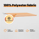 vidaXL Napernyő Anyag Sárga és narancs 500 × 300 cm Poliészter