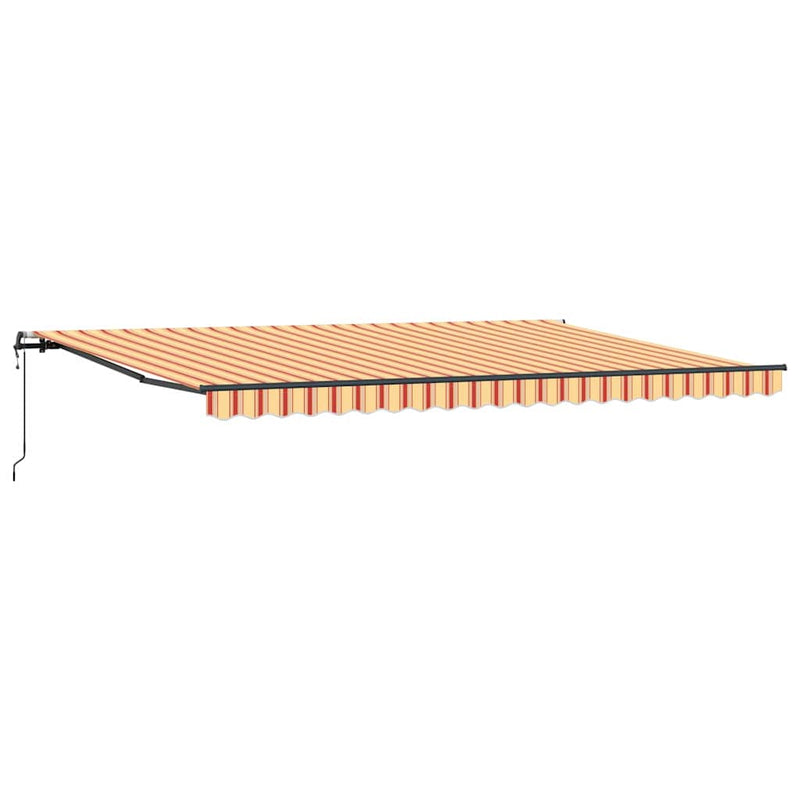 vidaXL Behúzható napellenző sárga és narancssárga 500 × 300 cm szövet