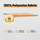 vidaXL Napernyő Anyag Sárga és narancs 500 × 300 cm Poliészter