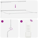 vidaXL Behúzható napellenző Sárga és narancs 500 × 300 cm