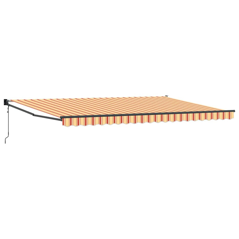 vidaXL Behúzható napellenző Krém 500 × 300 cm Szövet és Fém