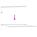 vidaXL Behúzható napellenző Sárga és narancs 500 ×300 cm Szövet és Fém