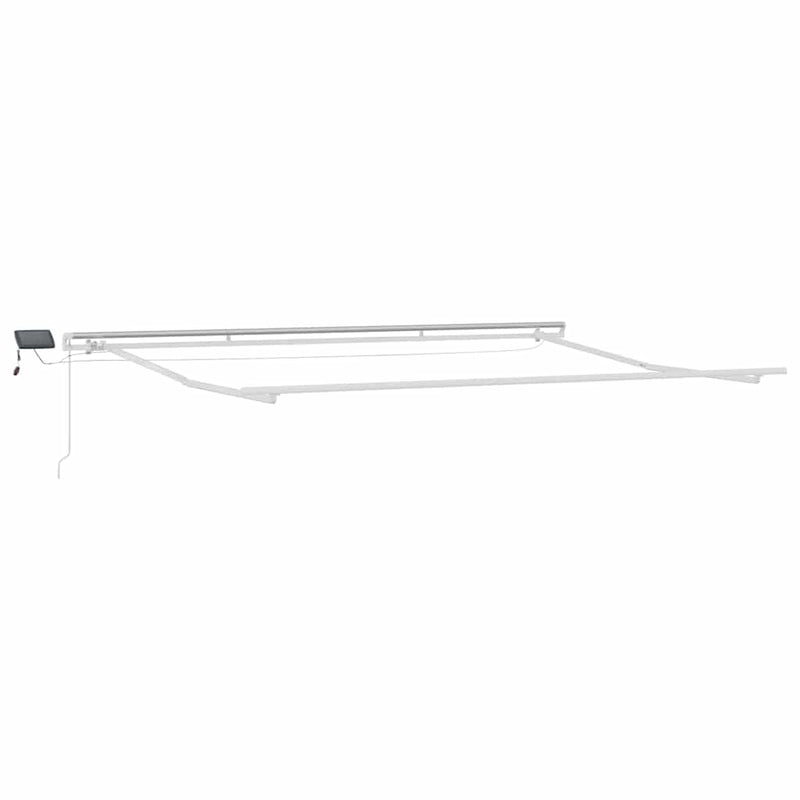 vidaXL Behúzható napellenző tartalmaz 500 × 300 cm Piros és fehér