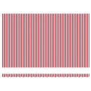vidaXL Napernyő Piros és Fehér 500 x 300 x 165 cm Pamut és Alumínium