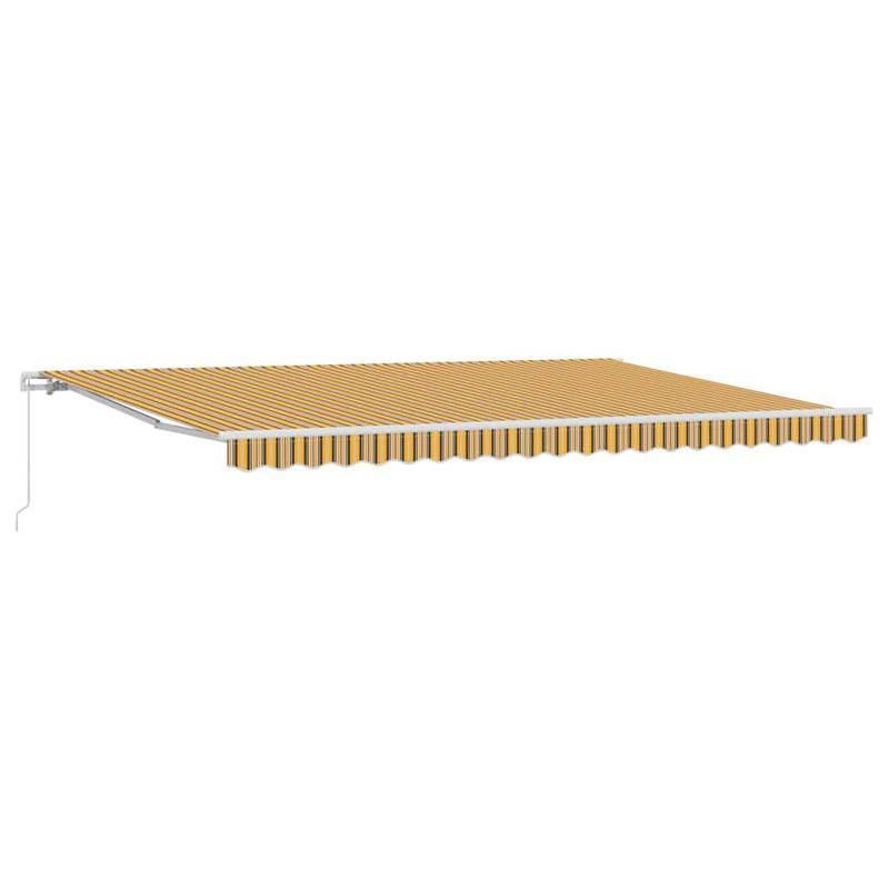 vidaXL Behúzható napellenző Sokszínű 500 × 300 cm Szövet és Fém