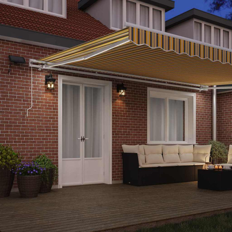 vidaXL Behúzható napellenző tartalmaz 500 × 300 cm Sokszínű