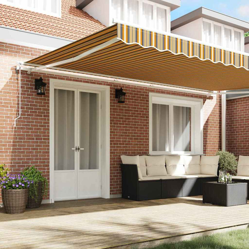 vidaXL Behúzható napellenző 500 × 300 cm Sokszínű
