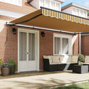 vidaXL Behúzható napellenző Sokszínű 500 × 300 cm szövet