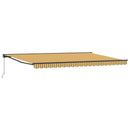 vidaXL Napernyő keret Sárga és Szürke 500 × 300 cm