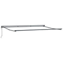 vidaXL Behúzható napellenző Tarka csíkos 500x300 cm szövet