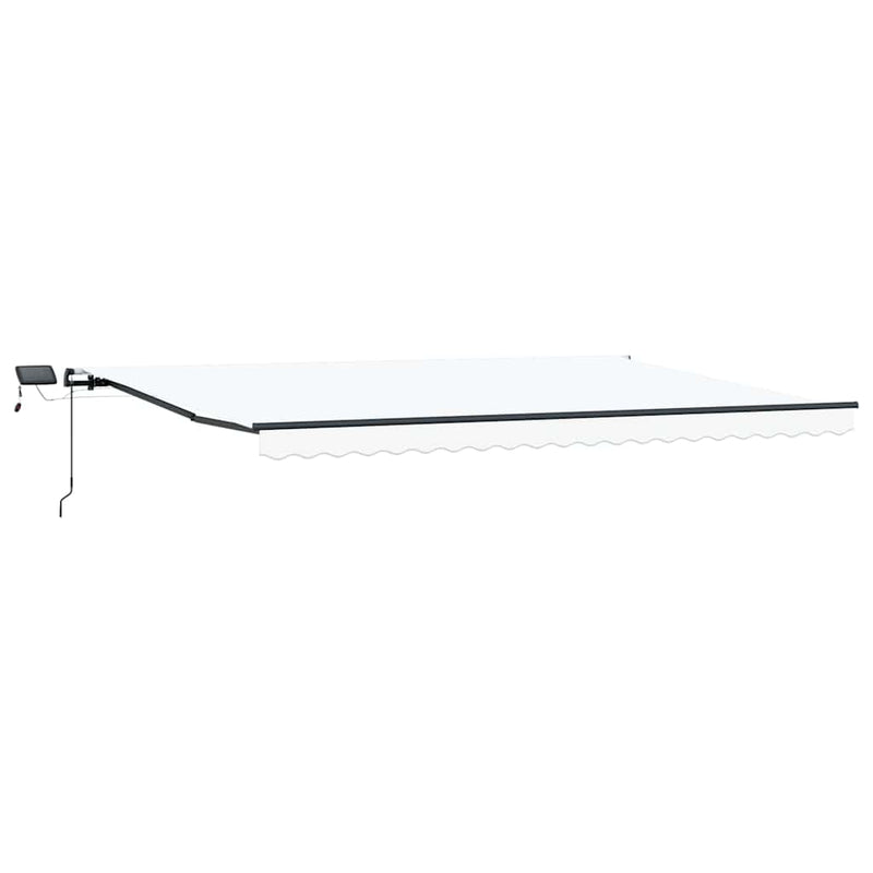 vidaXL Behúzható napellenző Fehér 500 × 300 cm szövet