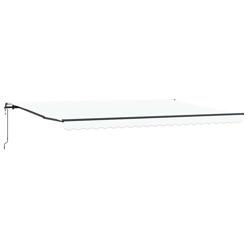 vidaXL Behúzható napellenző Fehér 500 × 300 cm szövet