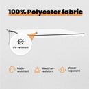 vidaXL Napernyő Anyag Fehér 500 × 300 cm Poliészter