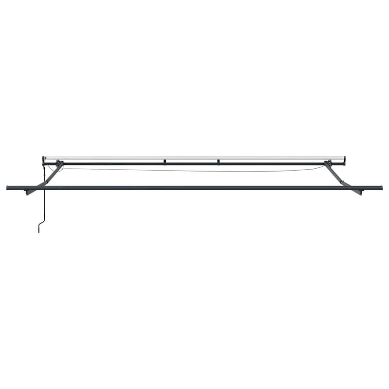 vidaXL Behúzható napellenző with Fehér 500 × 300 cm szövet