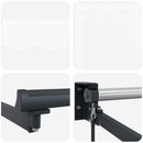 vidaXL Napernyő Fehér 500 × 300 cm Poliészter és fém