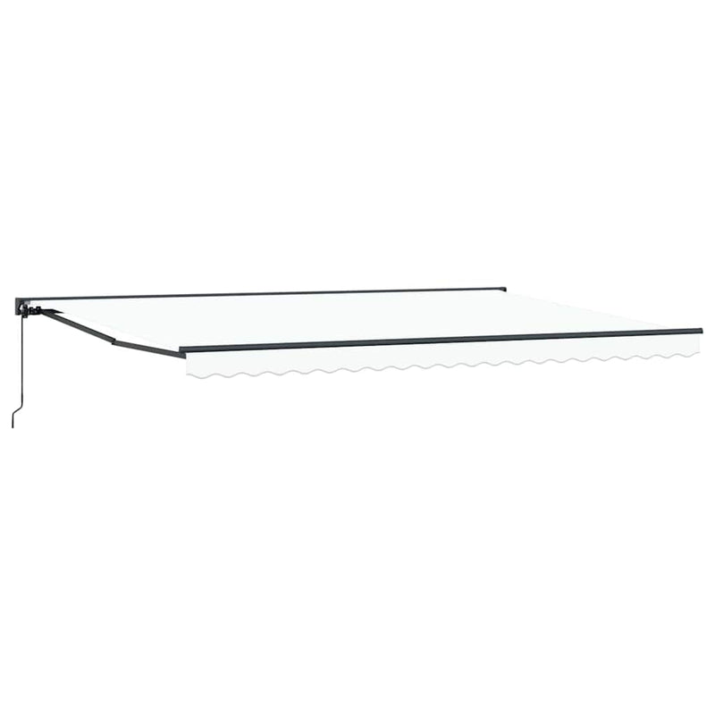 vidaXL Behúzható napellenző Fehér 500x300 cm szövet