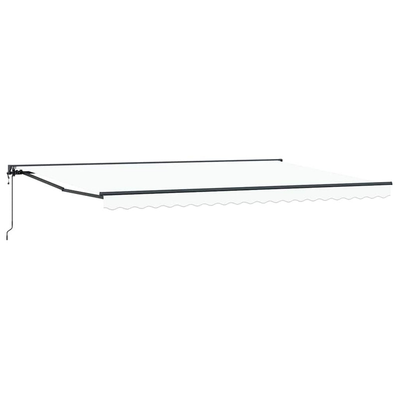 vidaXL Behúzható napellenző Fehér 500x300 cm szövet