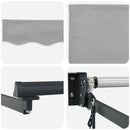 vidaXL Napernyő Világosszürke 500 x 300 x 165 cm Poliészter és fém