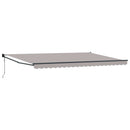 vidaXL Napernyő Világosszürke 500 x 300 x 165 cm Poliészter és fém