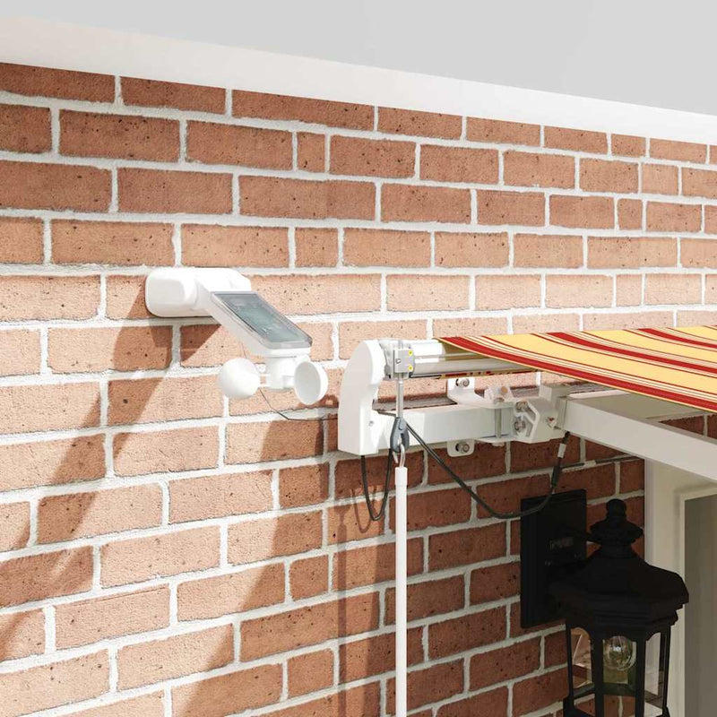 vidaXL Behúzható napellenző Sárga és narancs 500 × 350 cm