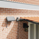 vidaXL Behúzható napellenző sárga és narancssárga 500 ×350 cm szövet