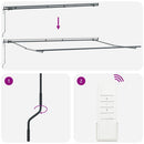 vidaXL Behúzható napellenző sárga és narancssárga 500 ×350 cm szövet