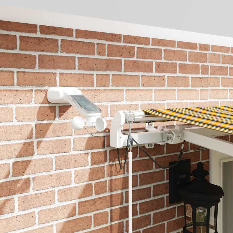 vidaXL Behúzható napellenző Sokszínű 500 × 350 cm Szövet és Fém