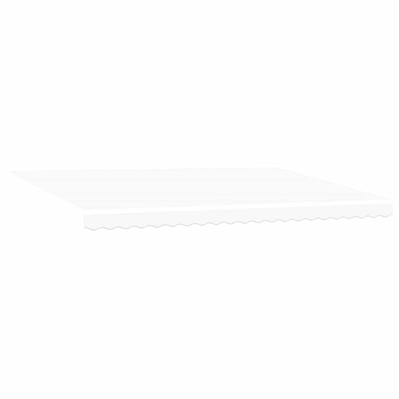vidaXL Behúzható napellenző Fehér 500 × 300 cm Poliészter és fém