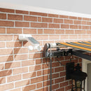vidaXL Napernyő Anyag tartalmaz Zöld és sárga 500 × 350 cm Poliészter