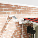 vidaXL Behúzható napellenző Narancs és Barna 600 × 300 cm