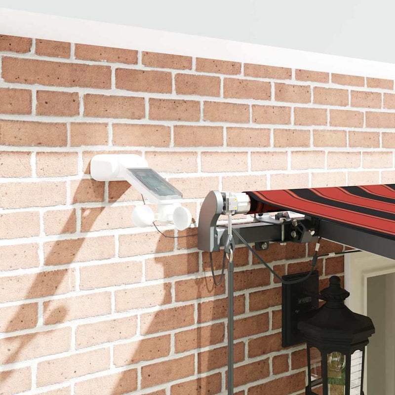 vidaXL Behúzható napellenző narancssárga és barna 600 × 300 cm szövet