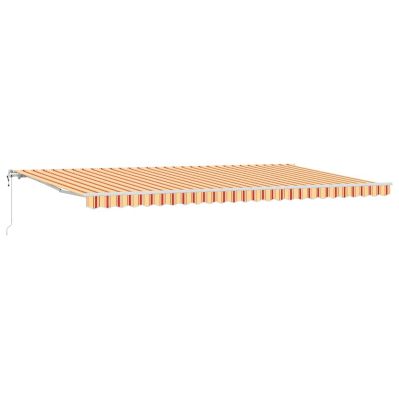 vidaXL Behúzható napellenző 600 × 300 cm sárga és narancssárga