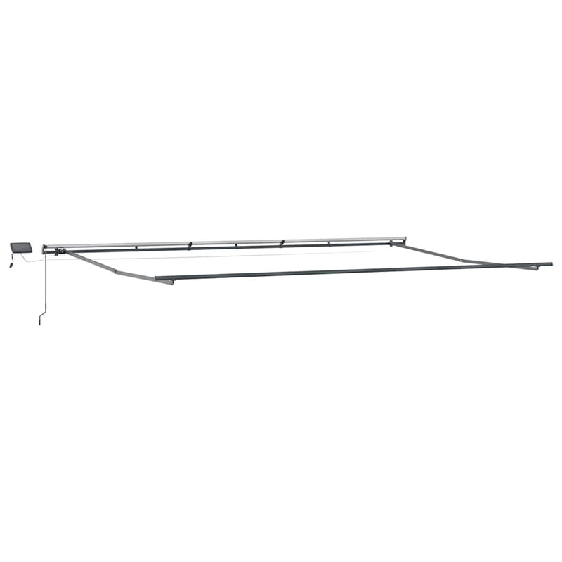 vidaXL Behúzható napellenző sárga és narancssárga 600 ×300 cm szövet