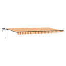 vidaXL Behúzható napellenző Sárga és narancs 600 × 300 cm