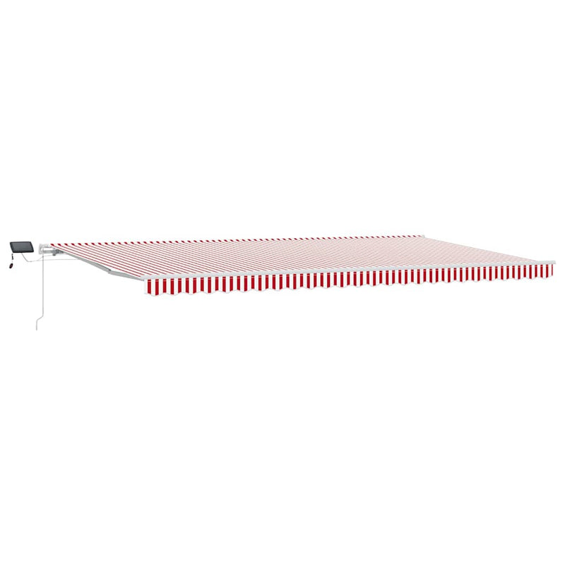 vidaXL Behúzható napellenző tartalmaz 600 × 300 cm Piros és fehér
